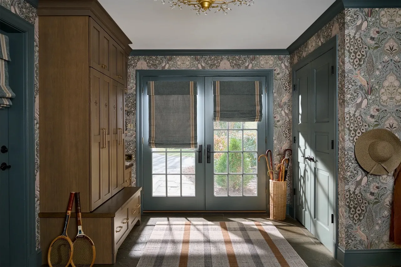 Roman shades in a North Atlanta home